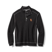 USC Trojans Men's Black SC Interlock Sport Tobago Bay 1/2 Zip Top
